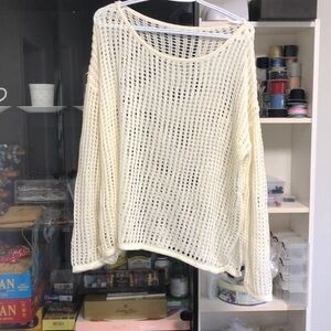 Brand new，Boho Chic crochet knit coverup, relaxed fit
